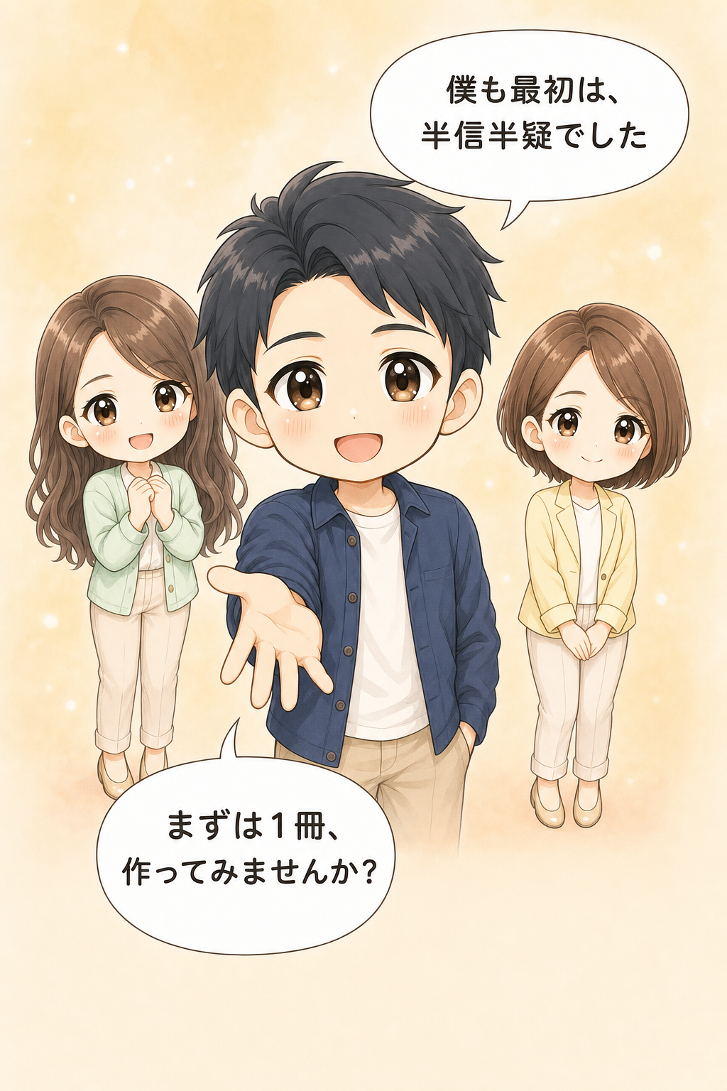ゆうき「僕も最初は、半信半疑でした」「まずは1冊、作ってみませんか？」